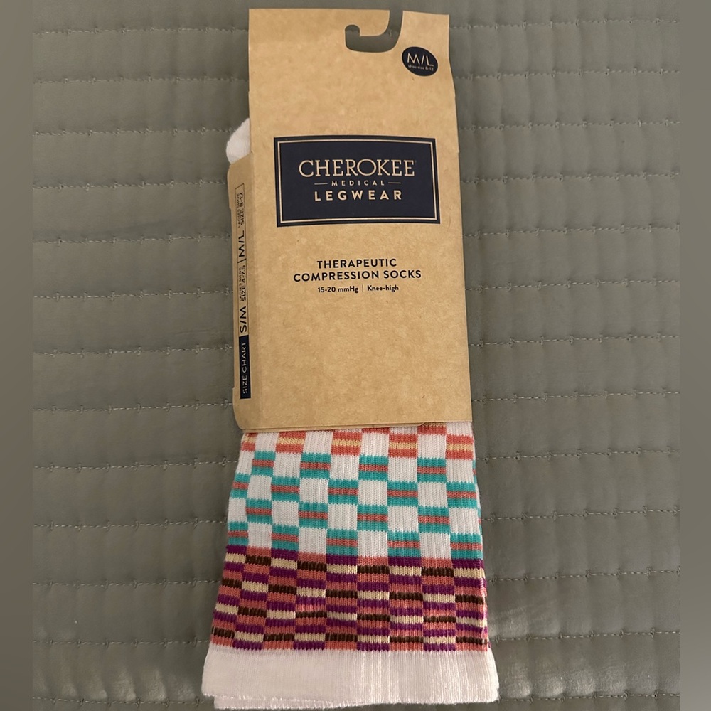 Cherokee Luxe Support 15-20mmHg Therapeutic Compression Socks